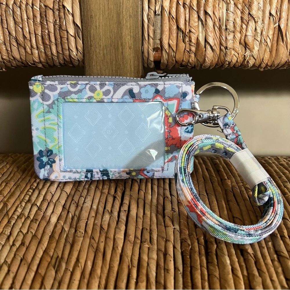 NWT Zip ID & Lanyard - Citrus Paisley